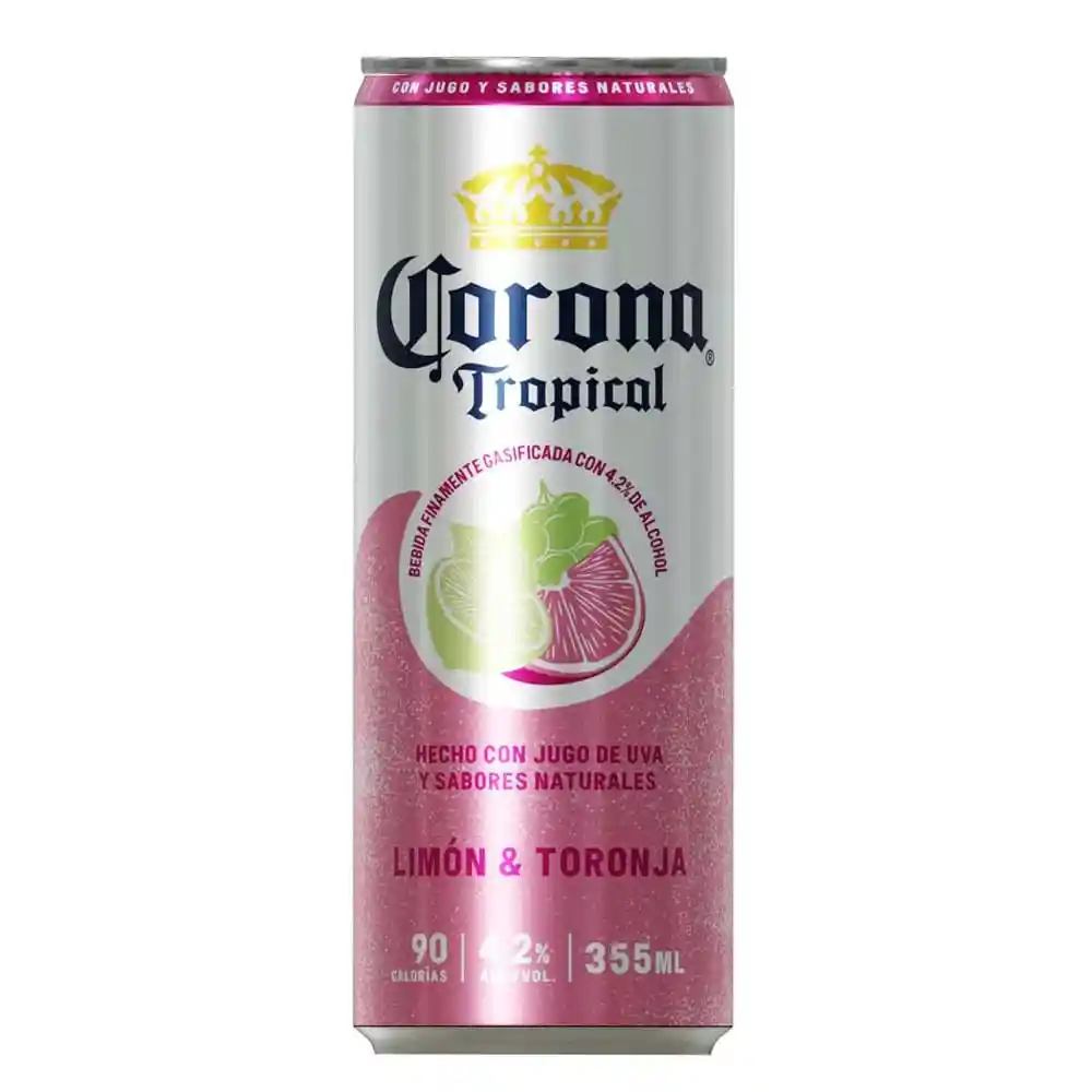 Corona Tropical Bebida Gasificada Limón & Toronja 355 Ml
