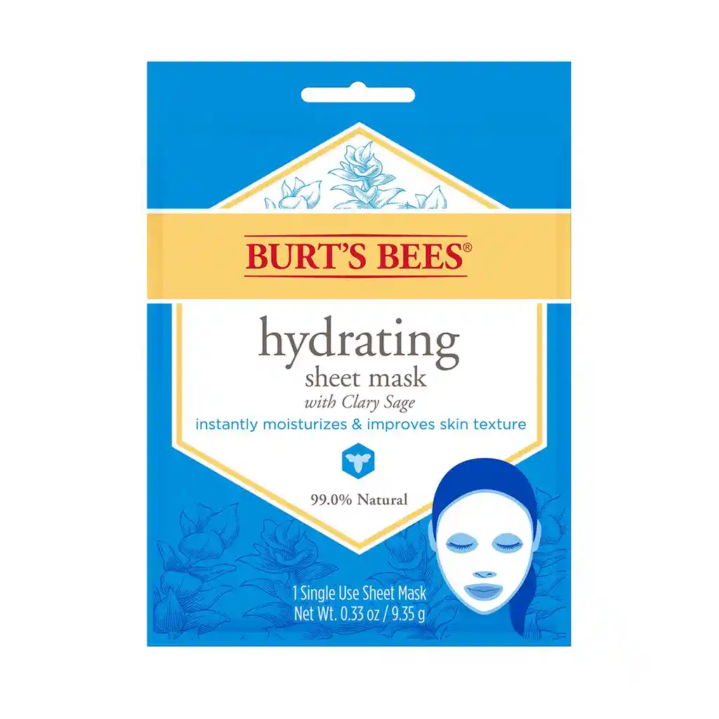 Burts Bees Mascarilla Facial De Tela Hidratante