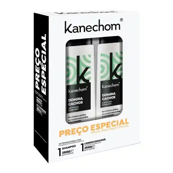 Kanechom Kit Shampoo + Acondiciomador Domin Cachos