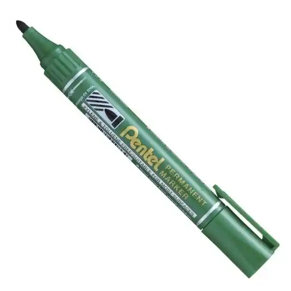 Pentel Marcador Permanente Redondo Verde N450