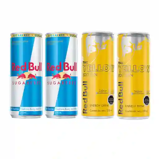 Combo Red Bull Tropical + Sugar Free