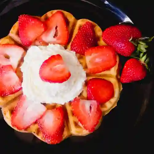 Waffle Frutilla Crema