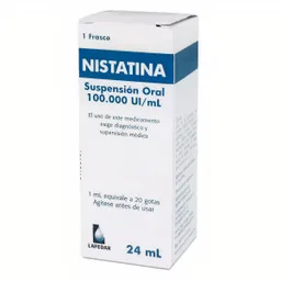 Nistatina 100.000 UI/mL x 24 mL Suspension Oral