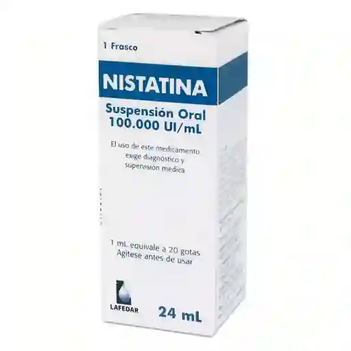 Nistatina 100.000 UI/mL x 24 mL Suspension Oral