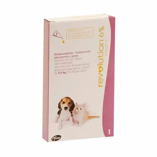 Revolution Antiparasitario Para Perro y Gatos de 2.5 Kg