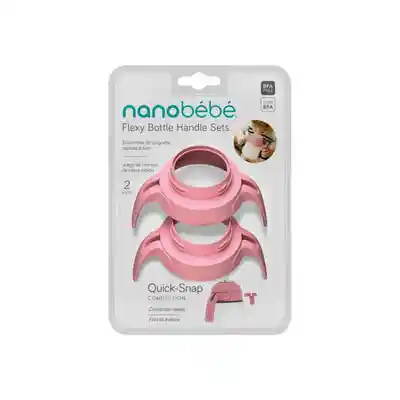 Nanobebe Pack Asas Mamadera Rosa FUS1094214