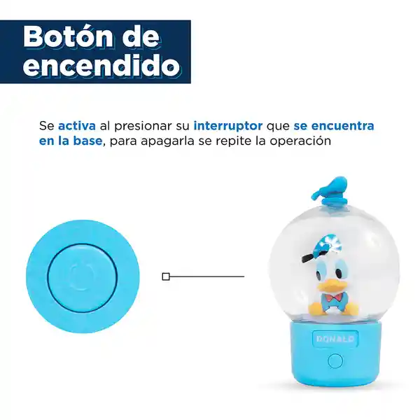 Lámpara de Noche Luz Led Modelo Ald Db33 Donald Duck Miniso