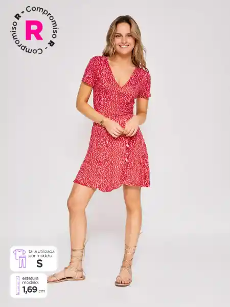 Index Vestido Corto Ealexia Color Rojo M S25