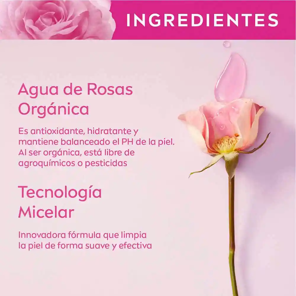 Nivea Gel Micelar Limpiador con Agua de Rosas Orgánicas