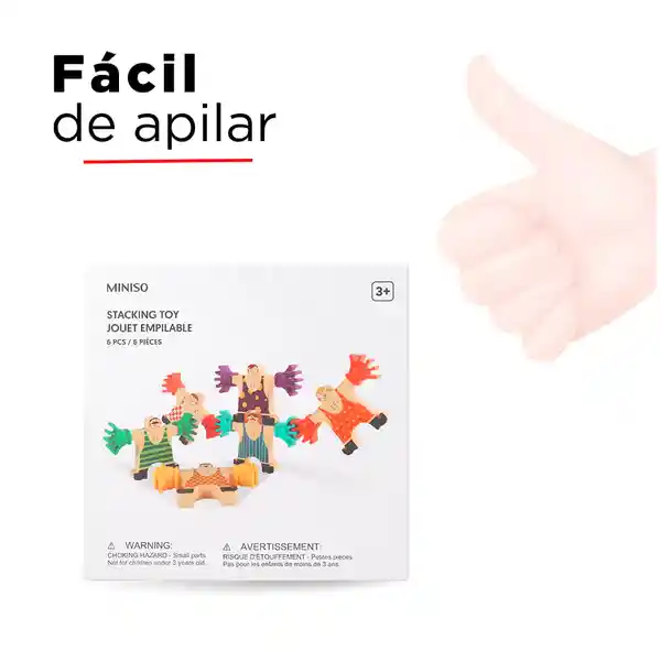 Juguete de Madera Apilable Miniso