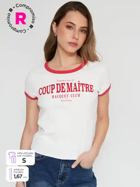 Index Polera Manga Corta Defrance Color Rojo S S25