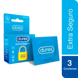 Durex Preservativos - Condones Extra Seguro 3 unidades