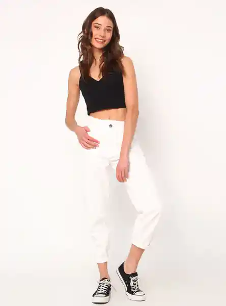 Index Jean Bas Slouchy Ttemp Blanco Talla 40