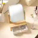 Espejo Con Cajonera de Bambú Casaideas