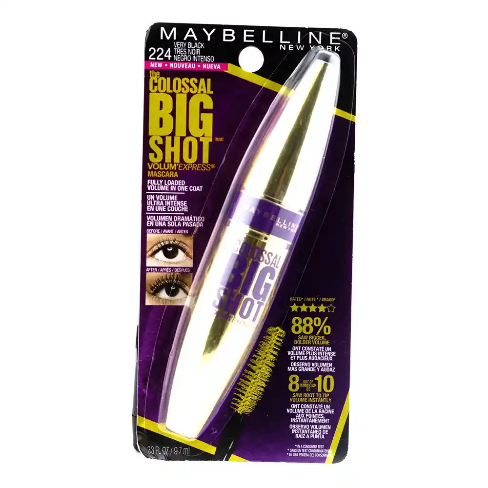 Maybelline Máscara de Pestañas Colossal Big Shot 226 Negro