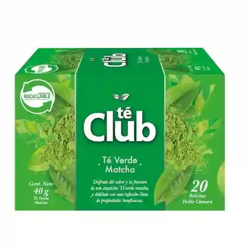 Club té Verde Matcha