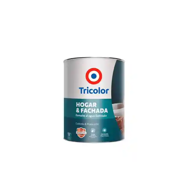 Tricolor Esmalte al Agua Satinado Hogar y Fachada Blanco