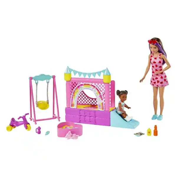 Barbie Muñeca Skipper Babysitter Parque de Juegos