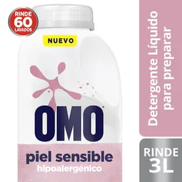 Omo Detergente Líquido  para Diluir Piel Sensible