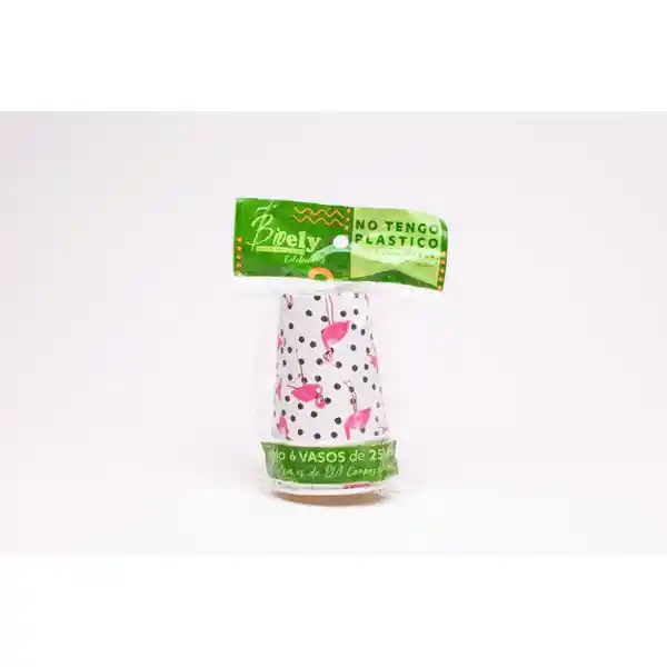 Vaso de Carton Con Flamenco 250 mL