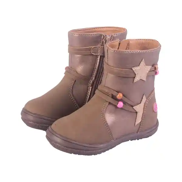 Botas Bebé Niña Color Café Talla 20 Pillin