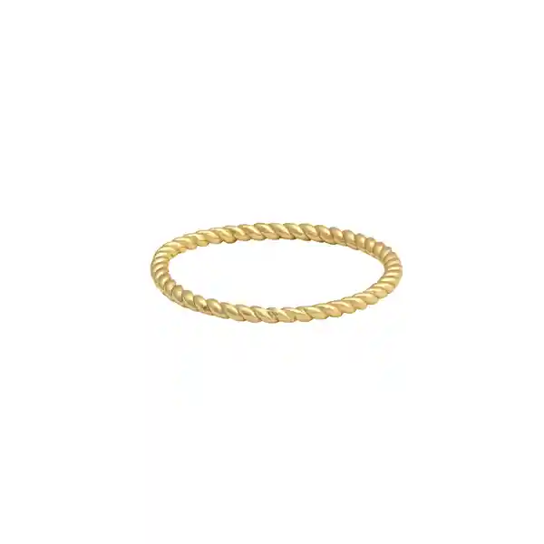 Anillo Twist Baño de Oro Talla 6 Noa Joyas