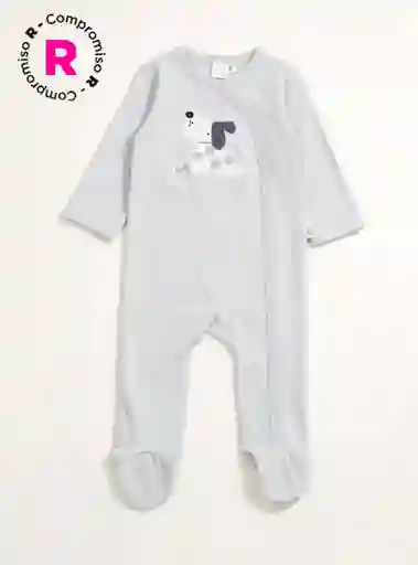 Baby Harvest Pijama Osito Algodón Ap B es Celeste Talla 0/ 0 V25