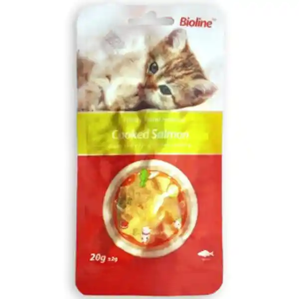 Bioline Filete de Salmón Cocido Para Gato