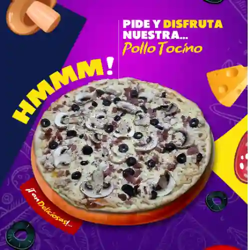 Pizza Pollo Tocino Gigante