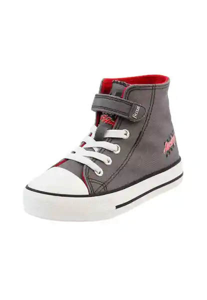 Zapatillas Urbana Caña Velcro Junior Niño Grafito 34 921