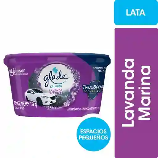 Aromatizante Glade Mini Gel Auto Lavanda Marina 70gr