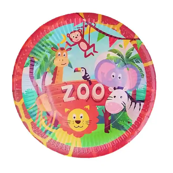 Plato Cumpleaños Animalitos