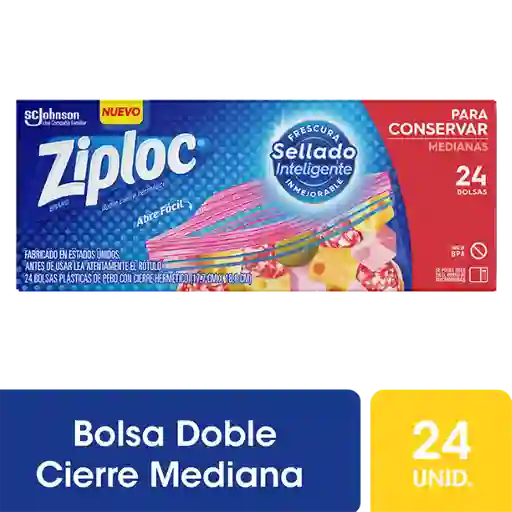 Ziploc Bolsa Mediana Doble Cierre