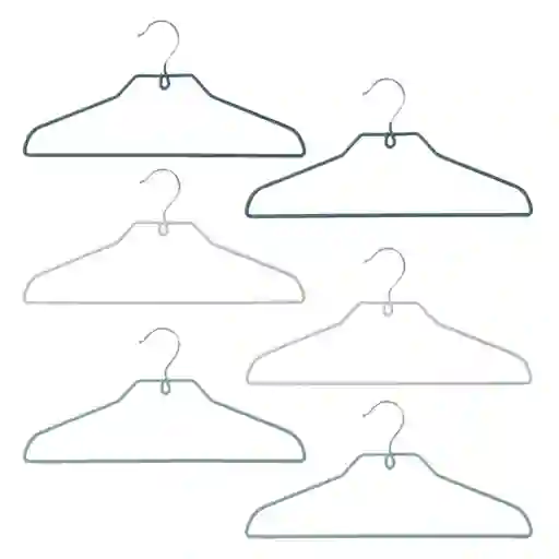 Set Colgadores Antideslizantes de 40 x 34 x 19 cm Casaideas