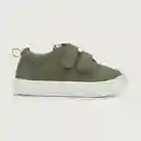 Zapatillas Velcro Doble Niño Militar Talla 20 Opaline