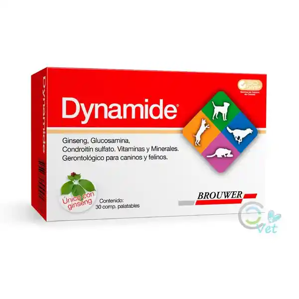 Dynamide Multivitamínico Geriátrico Para Perros y Gatos Palatab