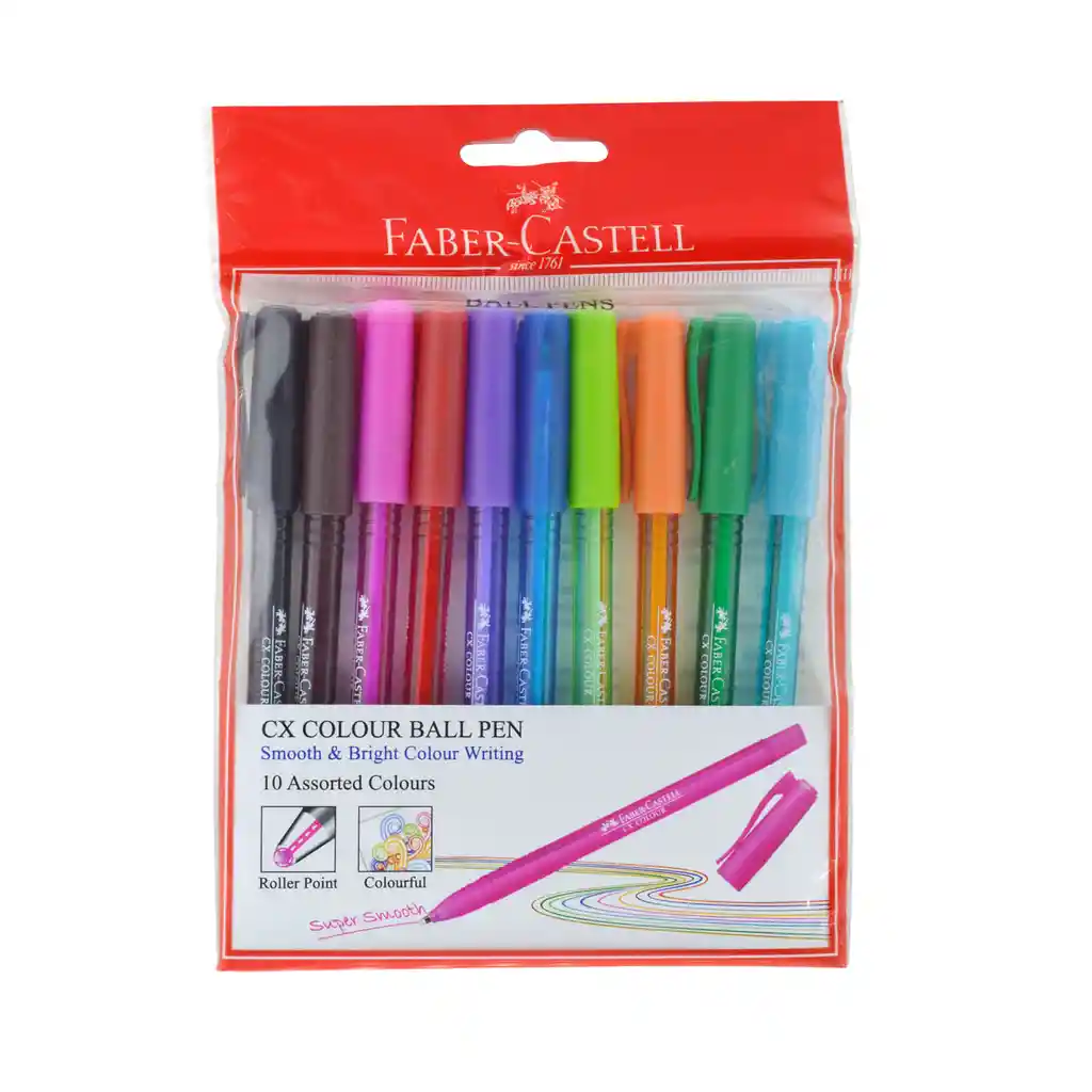Faber Castell Set Boligrafo Colores Ball Pen