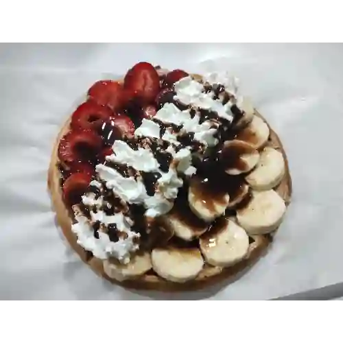 Waffle clásico nutella