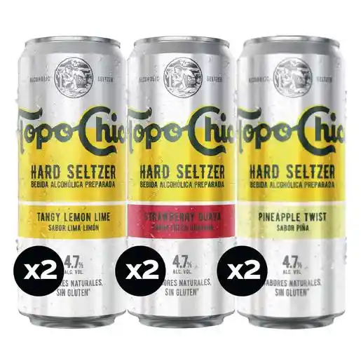 Topo Chico Six Pack Mixto 355 Ml