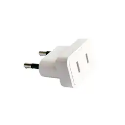 Rema Adaptador Pata Plana Blanco 2P