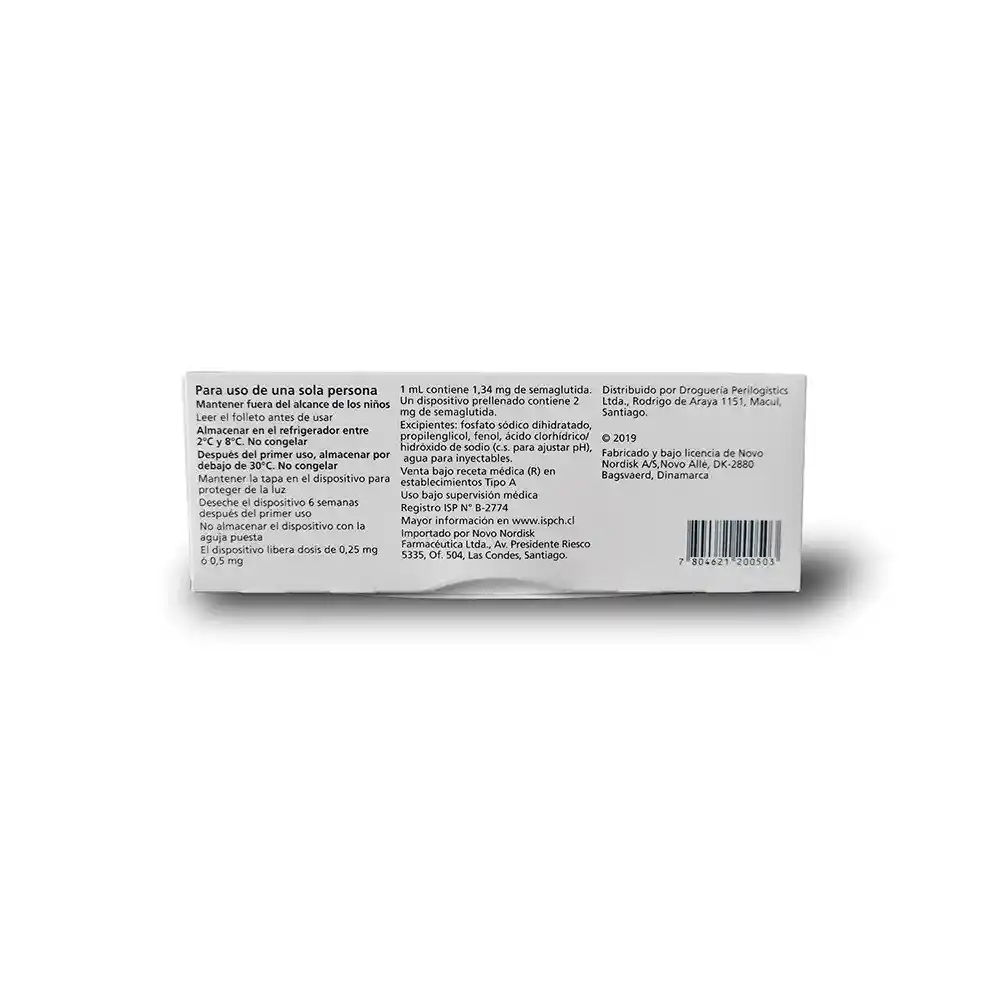Ozempic Solución Inyectable (2 mg)
