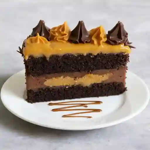 Delicia chocolate manjar trozo