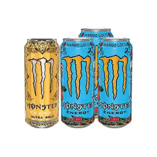 Combo Monster Energizante Ultra Gold Monster Energy Bebida