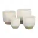 Maceta de Cerámica Crudo 10.5 x 10.8 cm Casaideas