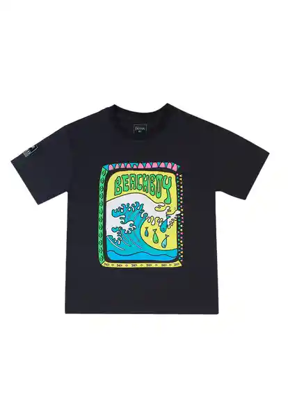 Polera Estampada Holiday Boys Grafito Talla 02 - 238