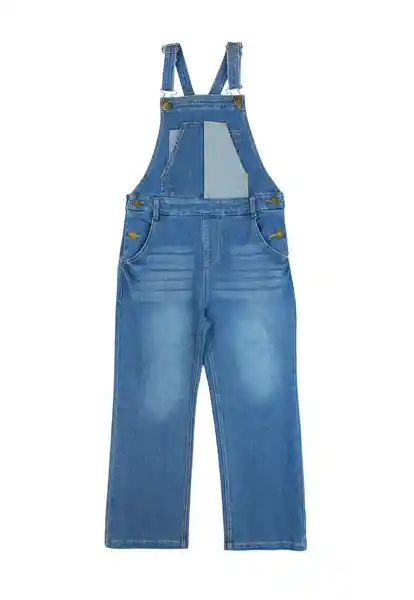 Jardinera Mezclilla Spirit Kids Niña Azul Talla 04 - 328