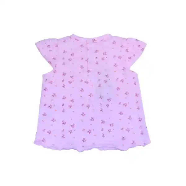 Polera Bebe Niña Rosado Pillin 6 M