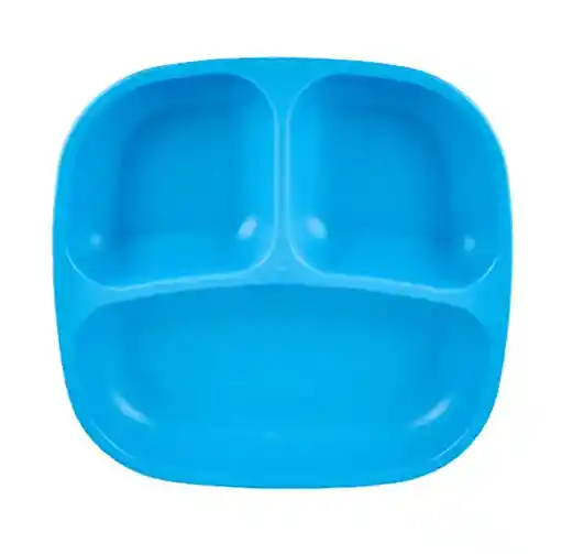 Plato Con División Reciclado Replay Recycled Azul