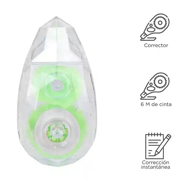 Corrector en Forma de Cinta Verde Miniso