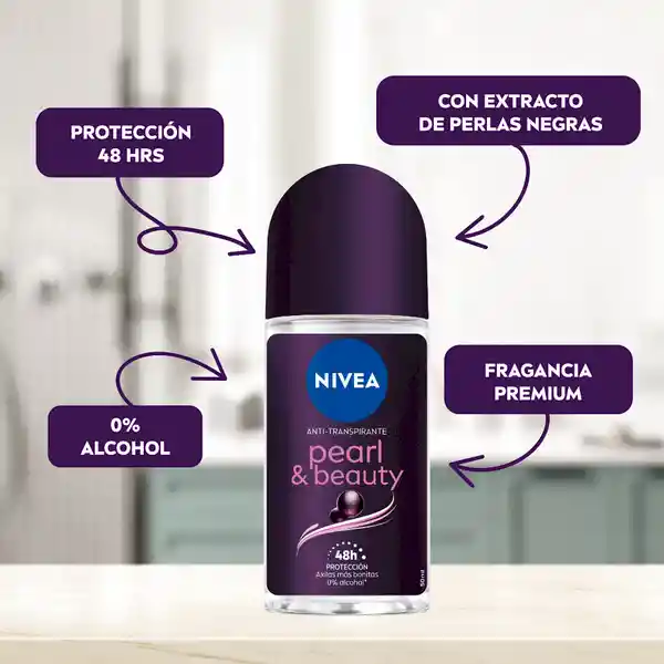 Nivea Desodorante Pearl & Beauty en Roll On